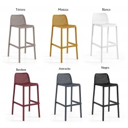 Sillón TOWER, madera, tejido patchwork color (Pack de 4 unidades)