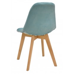 Silla VERONICA, metal, similpiel cuero viejo y blanco (Pack de 4 unidades)