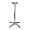Base de mesa ROMA, alta, 4 brazos, inoxidable y aluminio* (Pack de 2 unidades)