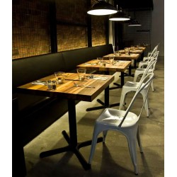 Base de mesa ROMA, 3 brazos, inoxidable y aluminio* (Pack de 2 unidades)