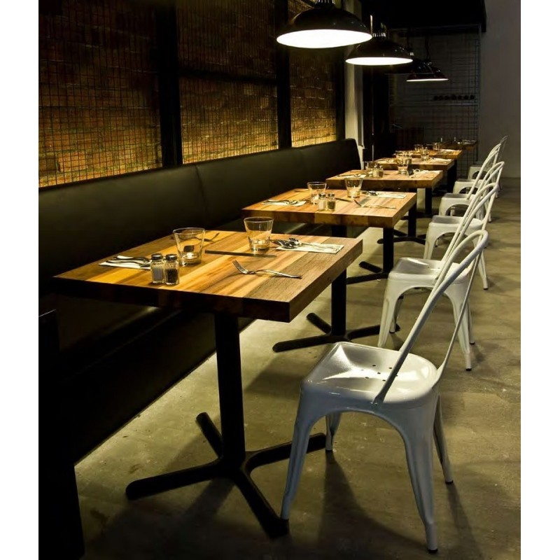 Base de mesa ROMA, 3 brazos, inoxidable y aluminio* (Pack de 2 unidades)