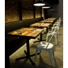 Base de mesa ROMA, 3 brazos, inoxidable y aluminio* (Pack de 2 unidades)