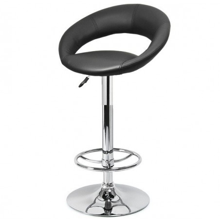 Sillón de oficina DUKE (H), alto, gas, basculante, similpiel negra