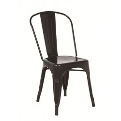 Sillón SENA, apilable, polipropileno chocolate* (Pack de 4 unidades)