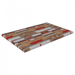 Tablero de mesa Werzalit-SM, KBANA RED-271, 110x70 cms (Pack de 2 unidades)