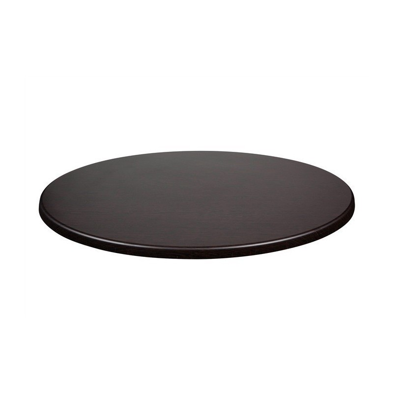 Tablero de mesa Werzalit-Sm, WENGUÉ 103, 70 cms de diámetro*. (Pack de 2 unidades)