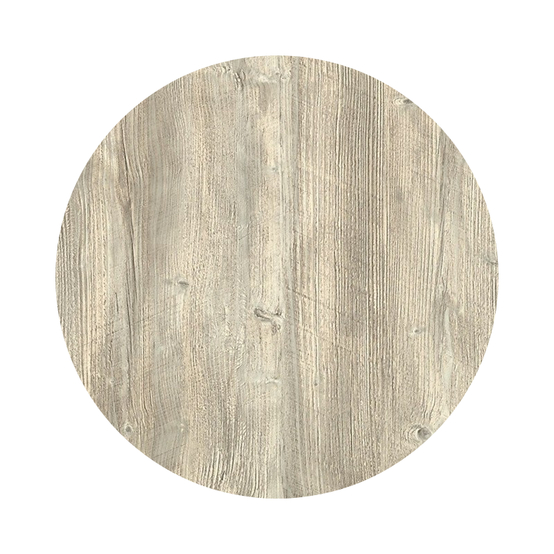 Tablero de mesa Werzalit-SM, PONDEROSA BLANCO 178, 70 cms de diámetro*. (Pack de 2 unidades)