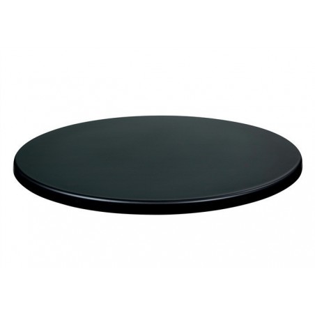 Tablero de mesa Werzalit-Sm, NEGRO 55, 70 cms de diámetro*. (Pack de 2 unidades)