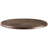 Tablero de mesa Werzalit-Sm, MARRÓN ÓXIDO 223, 70 cms de diámetro*. (Pack de 2 unidades)
