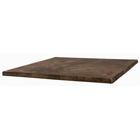 Tablero de mesa Werzalit SM, MARRÓN OXIDO 223, 60 x 60 cms* (Pack de 2 unidades)