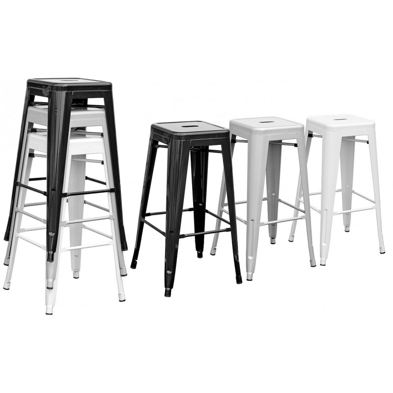 Sillón TOL MAR, acero, blanco (Pack de 4 unidades)