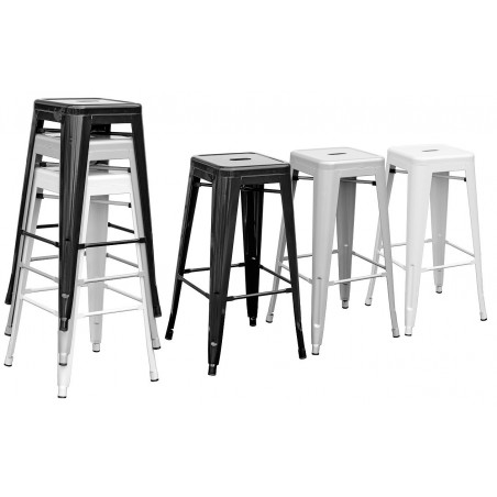 Sillón TOL MAR, acero, blanco (Pack de 4 unidades)