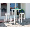 Sillón TOL MAR, acero, blanco (Pack de 4 unidades)