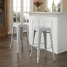 Sillón TOL MAR, acero, blanco (Pack de 4 unidades)