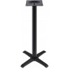 Base de mesa CARIBE, alta, negra, base de 56 x 56 cms, altura 110 cms (Pack de 2 unidades)