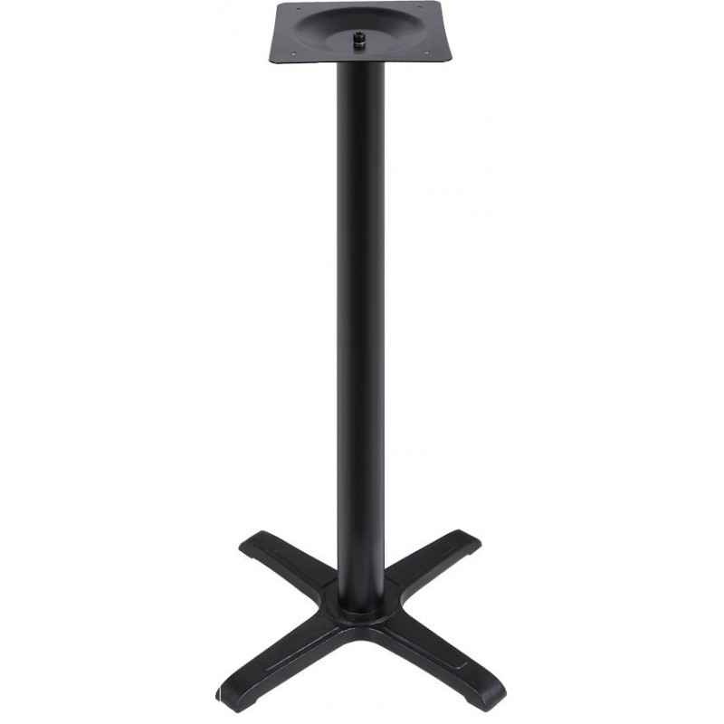 Base de mesa CARIBE, alta, negra, base de 56 x 56 cms, altura 110 cms (Pack de 2 unidades)