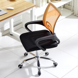 Sillón de oficina PAOLO, alto, gas, basculante, similpiel negra