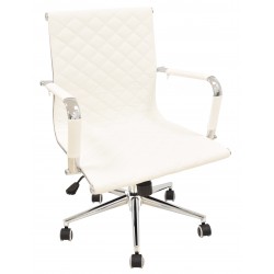 Sillón de oficina PAOLO, alto, gas, basculante, similpiel negra