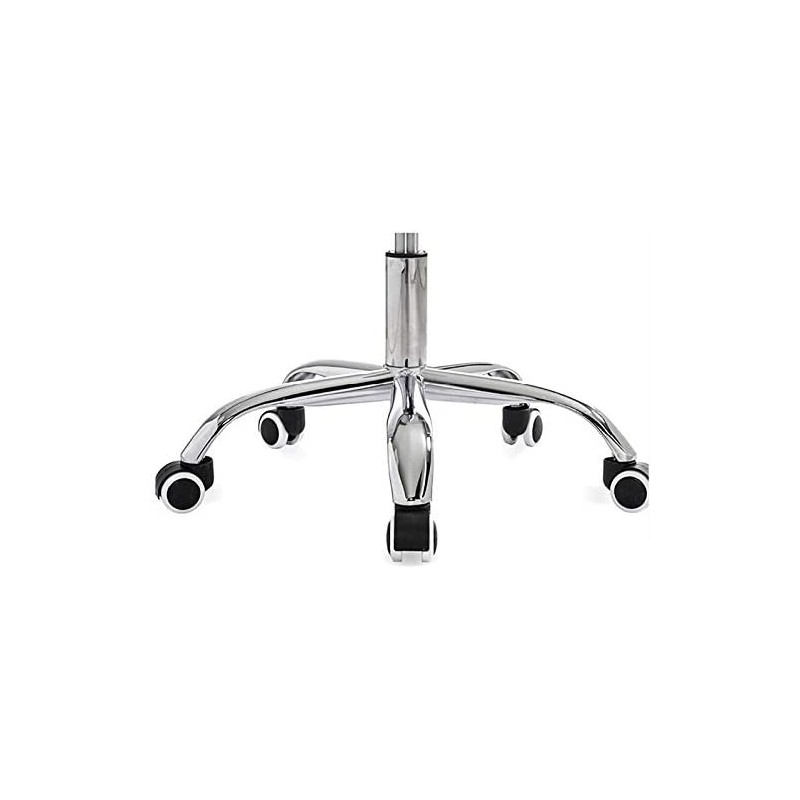 Sillón de oficina FISS NEW, blanco, fijo, malla y tejido negro (Pack de 2 unidades)