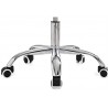 Sillón de oficina FISS NEW, blanco, fijo, malla y tejido negro (Pack de 2 unidades)