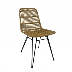 Sillón de oficina FISS NEW, negro, gas, basculante, malla azul, tejido negro