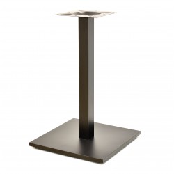 Base de mesa BEVERLY, tubo cuadrado, negra, base de 45 x 45 cms, altura 72 cms (Pack de 2 unidades)