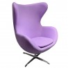 Sillón HONORIO, metal, tapizado velvet 19 gris (Pack de 2 unidades)