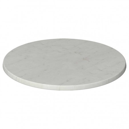 Tablero de mesa Werzalit-Sm, MARMOR BIANCO, 70 cms de diámetro*. (Pack de 2 unidades)