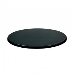 Tablero de mesa Werzalit-SM, NEGRO 55, 80 cms de diámetro*. (Pack de 2 unidades)