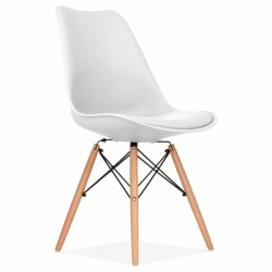 Sillón TOWER, madera, policarbonato transparente (Pack de 5 unidades)