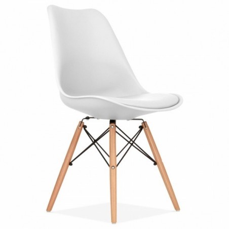 Sillón TOWER, madera, policarbonato transparente (Pack de 5 unidades)