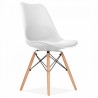 Sillón TOWER, madera, policarbonato transparente (Pack de 5 unidades)