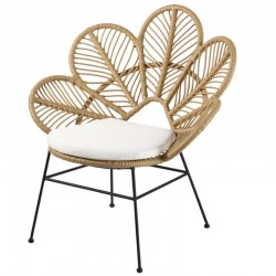 Mesa ARIANA, baja, cristal templado, madera,  110x55 cms