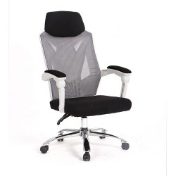 Sillón ROLANDO, metal, tapizado velvet 13 gris claro (Pack de 2 unidades)