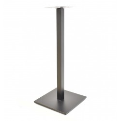 Base de mesa BEVERLY, alta, tubo cuadrado, negra, base de 45 x 45 cms, altura 110 cms...