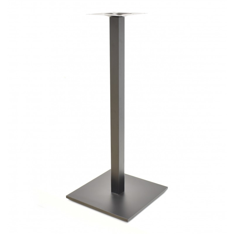 Base de mesa BEVERLY, alta, tubo cuadrado, negra, base de 45 x 45 cms, altura 110 cms (Pack de 2 unidades)