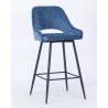 Sillón HONORIO, metal, tapizado velvet 62 turquesa dark (Pack de 2 unidades)