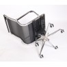 Sillón de oficina ODESA, fijo, cromado, malla blanca (Pack de 2 unidades)