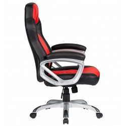 Sillón de oficina CLAYTON, negro, malla y tejido negro