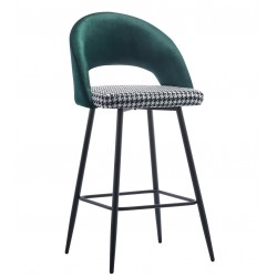 Silla TUL MT, metal, polipropileno blanco, cojín rojo (Pack de 2 unidades)
