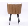 Sillón ROLANDO, metal, tapizado velvet 13 gris claro (Pack de 2 unidades)
