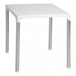 Mesa NURY, madera, tapa lacada blanca, 120 x 80 cms