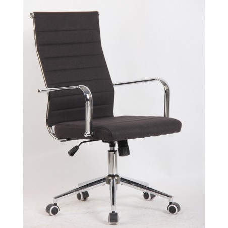 Sillón de oficina GINO (H), malla roja y tejido mesh negro