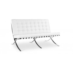Sillón de oficina FISS NEW, blanco, gas, basculante, malla y tejido naranja