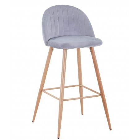 Silla RAMSÉS, metal, tapizado velvet amarillo (Pack de 2 unidades)
