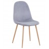 Silla EPOQUE NEW, patas metálicas, terciopelo gris 19 (Pack de 4 unidades)
