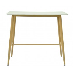 Mesa de oficina LESSOC, mueble a izquierda, cristal, 180x85 cms