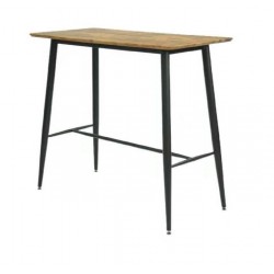 Mesa alta NITRA, metal, tapa DM 6064 vintage, 120 x 60 cms