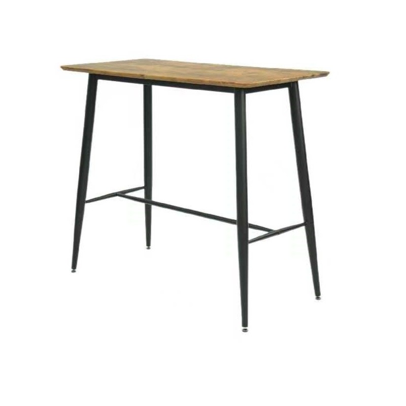 Mesa NITRA, alta, metal, tapa DM 6064 vintage, 120 x 60 cms