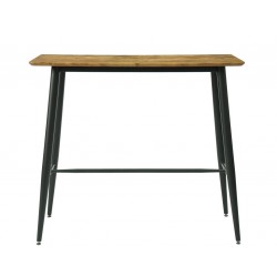 Mesa alta NITRA, metal, tapa DM 6064 vintage, 120 x 60 cms